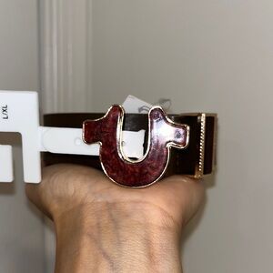True Religion Horse shoe belt